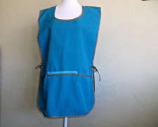 Usado, Avental para cozinhar, limpar, jardinagem ou professores azul 3 bolsos. Tamanho único novo sem etiquetas comprar usado  Enviando para Brazil