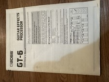 Manual do proprietário para processador de efeitos graves BOSS GT-6 Q14 comprar usado  Enviando para Brazil