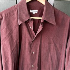 Usado, Camisa social masculina Giorgio Armani Le Collezioni tecida com botões na frente, tamanho 16 1/2 32/33 comprar usado  Enviando para Brazil