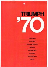 Triumph range 1969 for sale  UK