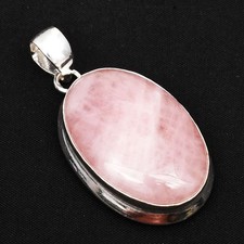 Pingente étnico feito à mão de pedra preciosa quartzo rosa presente para ela 2,08" AP-76133 comprar usado  Enviando para Brazil