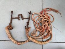 Usado, Antigo ferro antigo forjado à mão Mughal tamanho grande 6 x 2 raro 1700 cavalo freio bit comprar usado  Enviando para Brazil