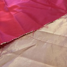 Lindo tecido de seda iridescente vermelho escuro laranja 27x8 jardas brilhante liso comprar usado  Enviando para Brazil