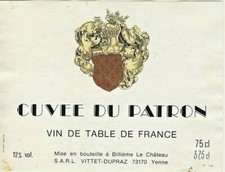 Etiquette label cuvée d'occasion  Albertville