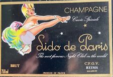 Etiquette champagne lido d'occasion  Saint-Perdon