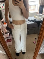 White tesco trousers for sale  DONCASTER
