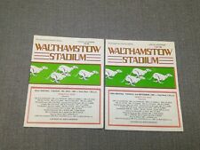 Walthamstow stadium programmes for sale  BISHOP'S STORTFORD