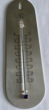 Thermomètre acier inoxydable d'occasion  Merville