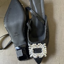 Black slingback low for sale  DONCASTER