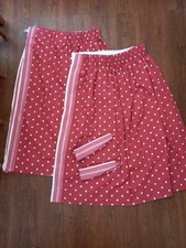 Polycotton red white for sale  DIDCOT