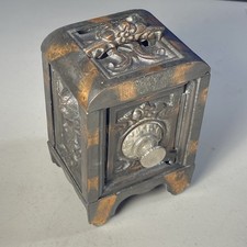 Combinação de ferro fundido ornamentado Kenton 5" seguro economia banco querubins antigos, usado comprar usado  Enviando para Brazil