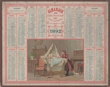 Calendrier almanach postes d'occasion  Lurcy-Lévis