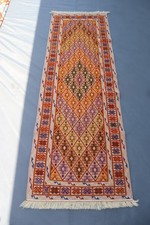 Tapete de corredor Mishwani afegão dourado 2'3x6'5 pés, tapetes de corredor de lã belga feitos à mão comprar usado  Enviando para Brazil