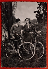 Cartolina bici bianchi usato  Pistoia