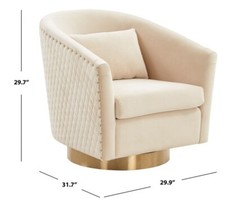 Safavieh quilted swivel for sale  Whitestown
