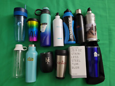 Garrafa de água EcoVessel aço inoxidável 24 oz e Zero Water Powerade mais lote de 13, usado comprar usado  Enviando para Brazil