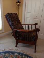 Antique oak reclining for sale  Union Grove