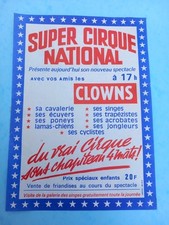 Flyer cirque national d'occasion  La Tranche-sur-Mer