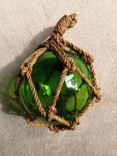 Green glass fisherman for sale  HINDHEAD