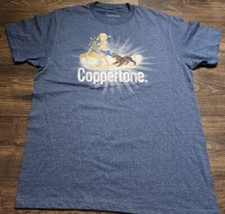 Camiseta masculina logotipo protetor solar bebê L Coppertone feita nos EUA, usado comprar usado  Enviando para Brazil