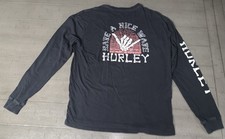 CAMISA PEQUENA PRETA HURLEY SURFS UP “HAVE A NICE WAVE” ESQUELETO OSSO MÃO LS comprar usado  Enviando para Brazil