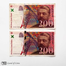 200 french franc for sale  UK