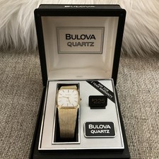 Relógio de quartzo masculino vintage Bulova (tom dourado) comprar usado  Enviando para Brazil