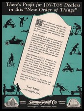 1927 Sidway Topliff Elkhart Indiana Joy Brinquedo Pedal Infantil Carros Bicicletas Impressão Anúncio, usado comprar usado  Enviando para Brazil