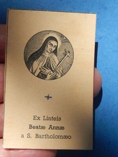 IMAGE PIEUSE RELIQUE Sainte  Anne de Saint-Barthélemy BARTOLOMEO CARMELITE comprar usado  Enviando para Brazil