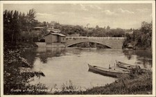 Cartão postal vintage ponte barco rio Quebec Coaticook comprar usado  Enviando para Brazil