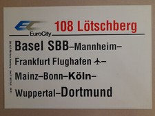 Zuglaufschild 108 lötschberg gebraucht kaufen  Eisenheim