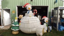Pinguins Igloo Vintage Natal Airblown Inflável (Inflável Descontinuado) comprar usado  Enviando para Brazil