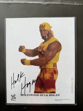 Signed hulk hogan for sale  PURFLEET-ON-THAMES