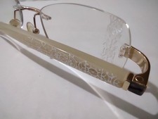 Armação de óculos vintage G&W ouro e madeira LUX chifre genuíno LO16 unissex comprar usado  Enviando para Brazil