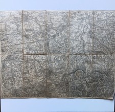 1909 Bielsk Biała Strefa 6 Kol XX Śląsk Mapa historyczna Lechner Müller Wiedeń na sprzedaż  Wysyłka do Poland