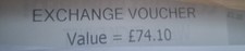 Cex voucher 74.10. for sale  LIVERPOOL