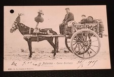 Palermo - Carro Siciliano - viaggiata 1905 comprar usado  Enviando para Brazil