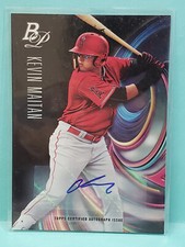 2018 Kevin Maitan Bowman Platinum Prospect Auto #TOP-10 Angels comprar usado  Enviando para Brazil