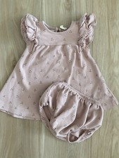 Conjunto Vestido Quincy Mae Manga Flutter Estampa Cerejas Tamanho 6-12 Meses comprar usado  Enviando para Brazil