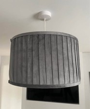 Grey curtains lampshade for sale  BARNETBY