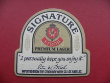 Stroh beer mat for sale  LINCOLN