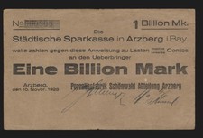 Arzberg billion mark gebraucht kaufen  Roßdorf