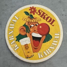 Bierdeckel Coaster Beermat Skol Karneval  #1059# comprar usado  Enviando para Brazil