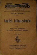 Analisi infinitesimale iii. usato  Italia