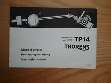 Manuale istruzioni thorens usato  Roma