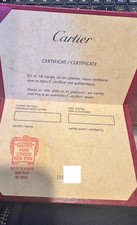 Autêntico certificado de joia Cartier ouro 18K e aço comprar usado  Enviando para Brazil