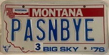 Usado, Placa Vanity PASSING BY GOOD BYE Speed Fast Race Car Accelerate Racing comprar usado  Enviando para Brazil