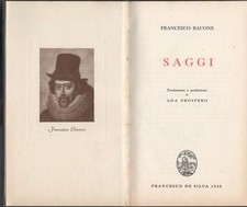 Libro bacone saggi usato Libro bacone saggi usato  Italia