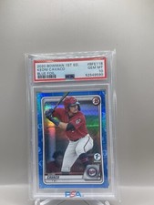2020 Bowman 1ª edição folha azul /150 Keoni Cavaco #BFE-118 PSA 10 gêmeos, usado comprar usado  Enviando para Brazil