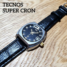 Technos Analógico Automático Masculino Raro Tecnos Supercron Supercron Antigo Vintage 777 comprar usado  Enviando para Brazil
